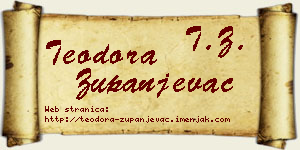 Teodora Županjevac vizit kartica